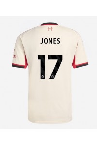 Liverpool Curtis Jones #17 Jalkapallovaatteet Vieraspaita 2025-26 Lyhythihainen